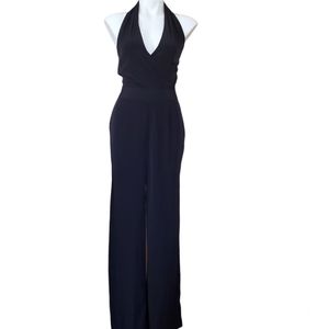 Express Black Halter Jumpsuit